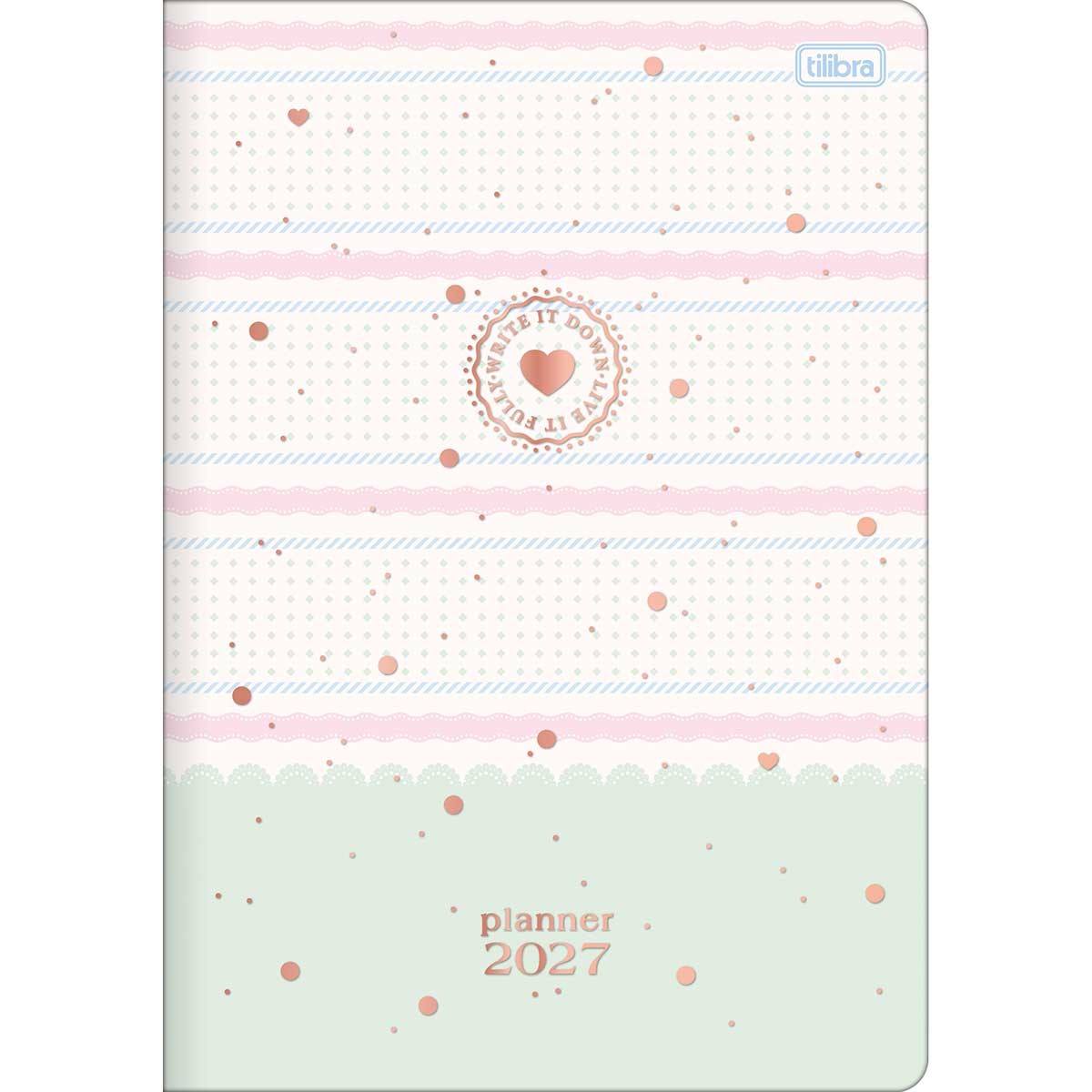 Planner Grampeado Soho 2027 17,8 x 25cm