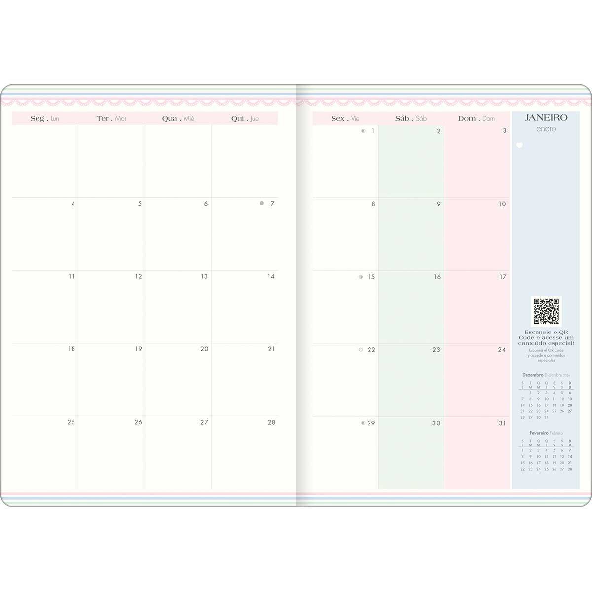 Planner Grampeado Soho 2027 17,8 x 25cm