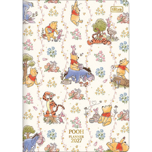 Planner Grampeado Ursinho Pooh 2027 Friends 17,8 x 25 cm