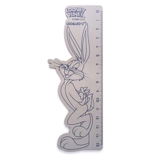 Régua De Madeira Looney Tunes 15cm LeoeLeo