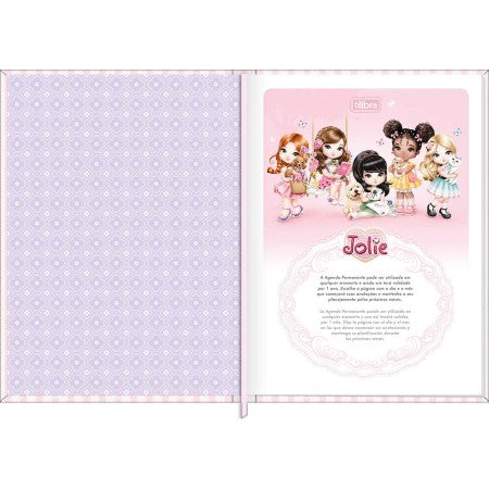 Agenda Costurada Permanente Jolie 2 Dias 12x16cm