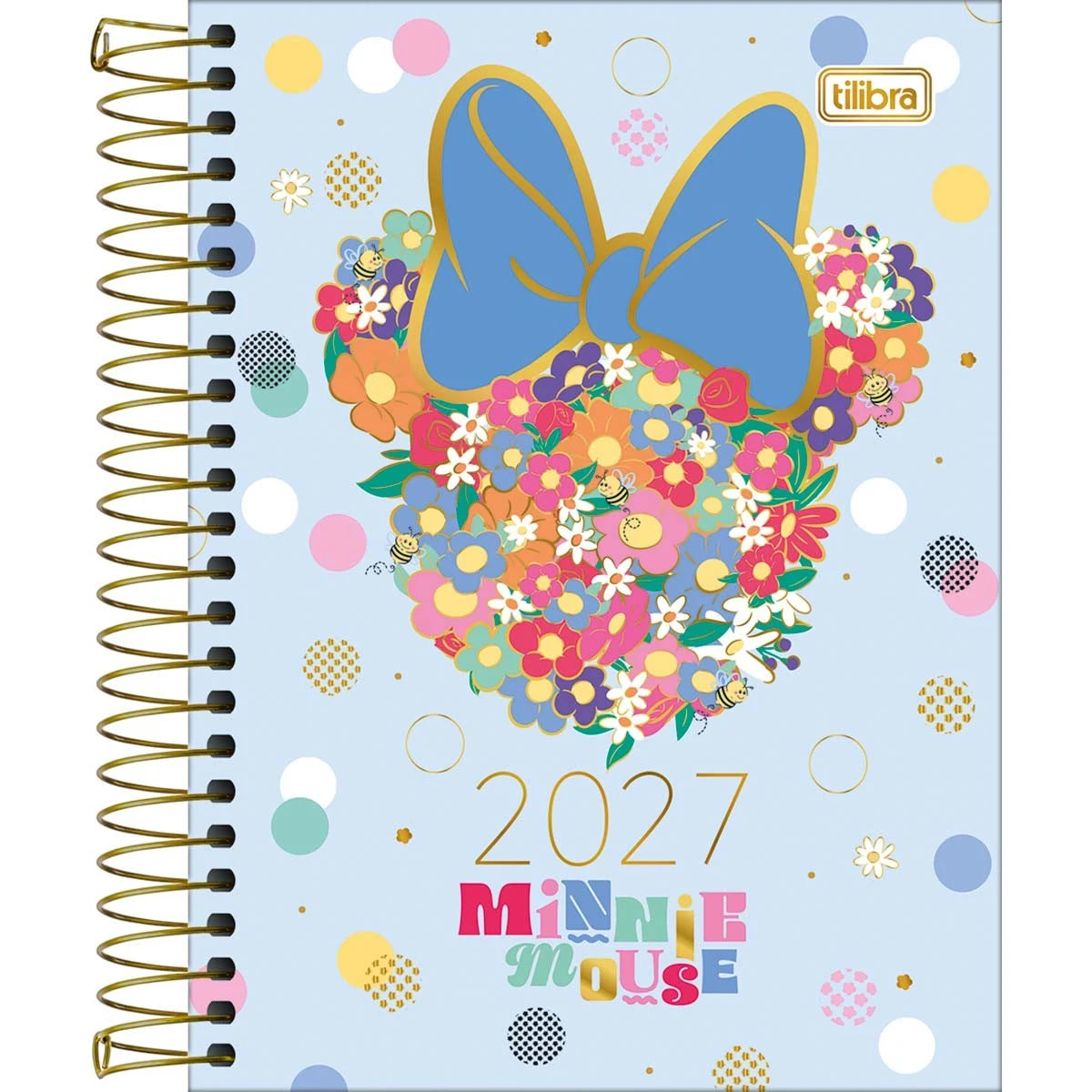 Agenda Espiral Diária Minnie 2027 11,7x16,4 cm