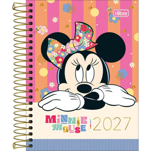 Agenda Espiral Diária Minnie 2027 11,7x16,4 cm