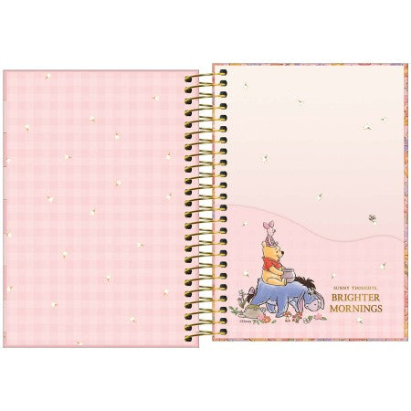 Agenda Espiral Diária Ursinho Pooh 2027 12,9 x 18,7cm