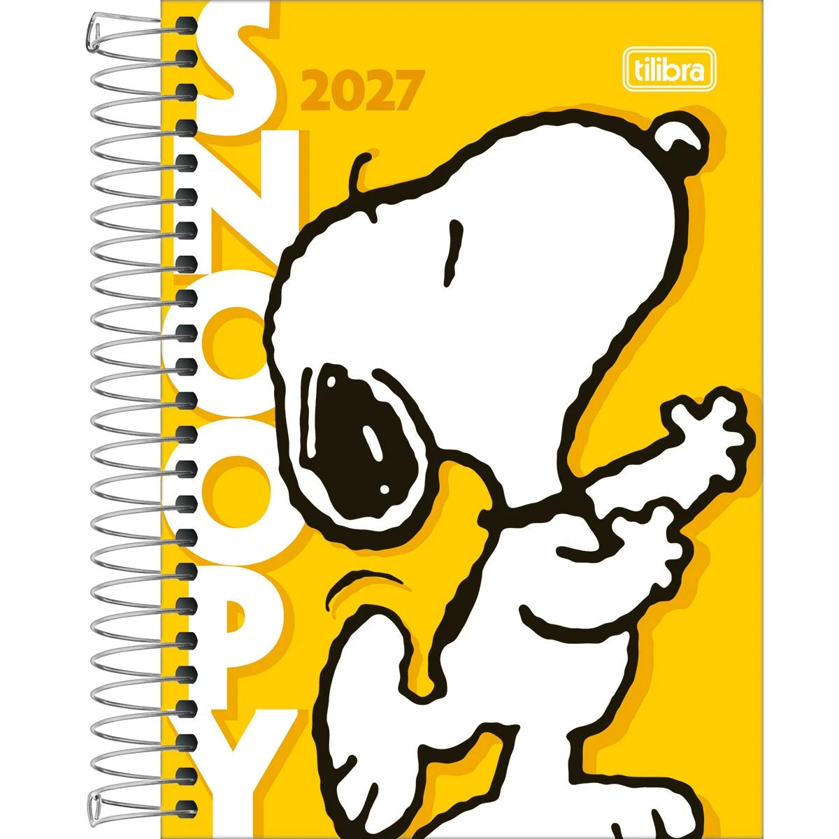 Agenda Snoopy 2027 Espiral Diária 12,9x18,7cm