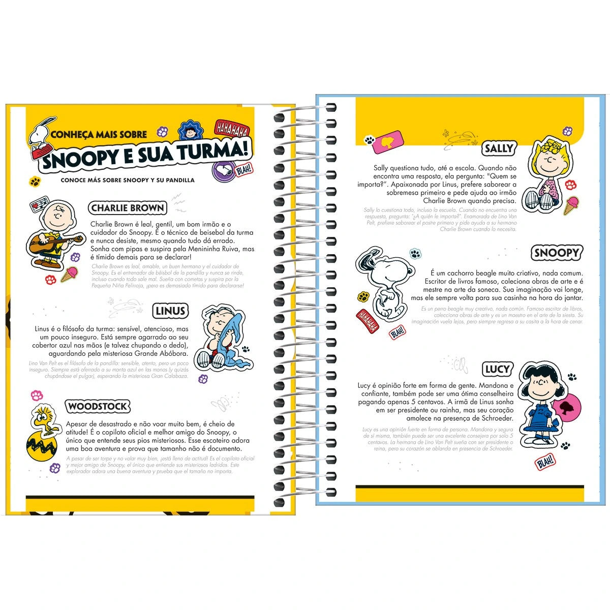 Agenda Snoopy 2027 Espiral Diária 12,9x18,7cm